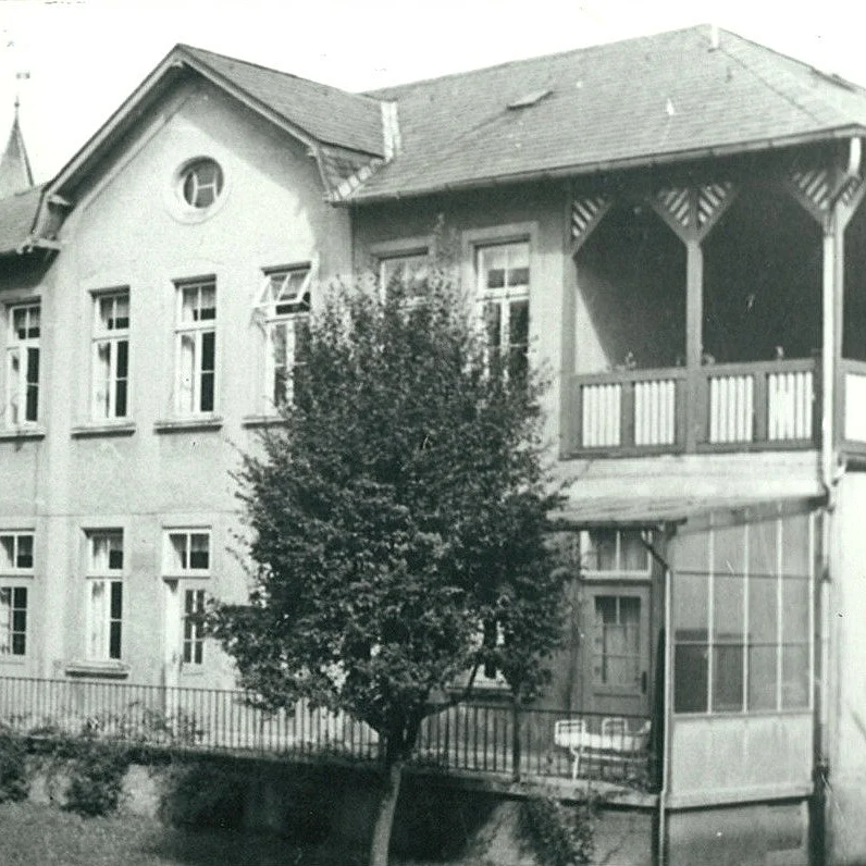 Alte Bildaufnahme vom AKH Infektionsgebäude 1907