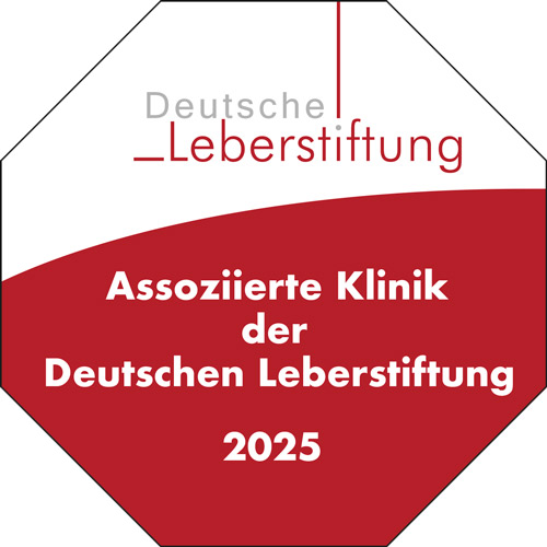 Siegel Assoziierte Klinik der Deutschen Leberstiftung 2023
