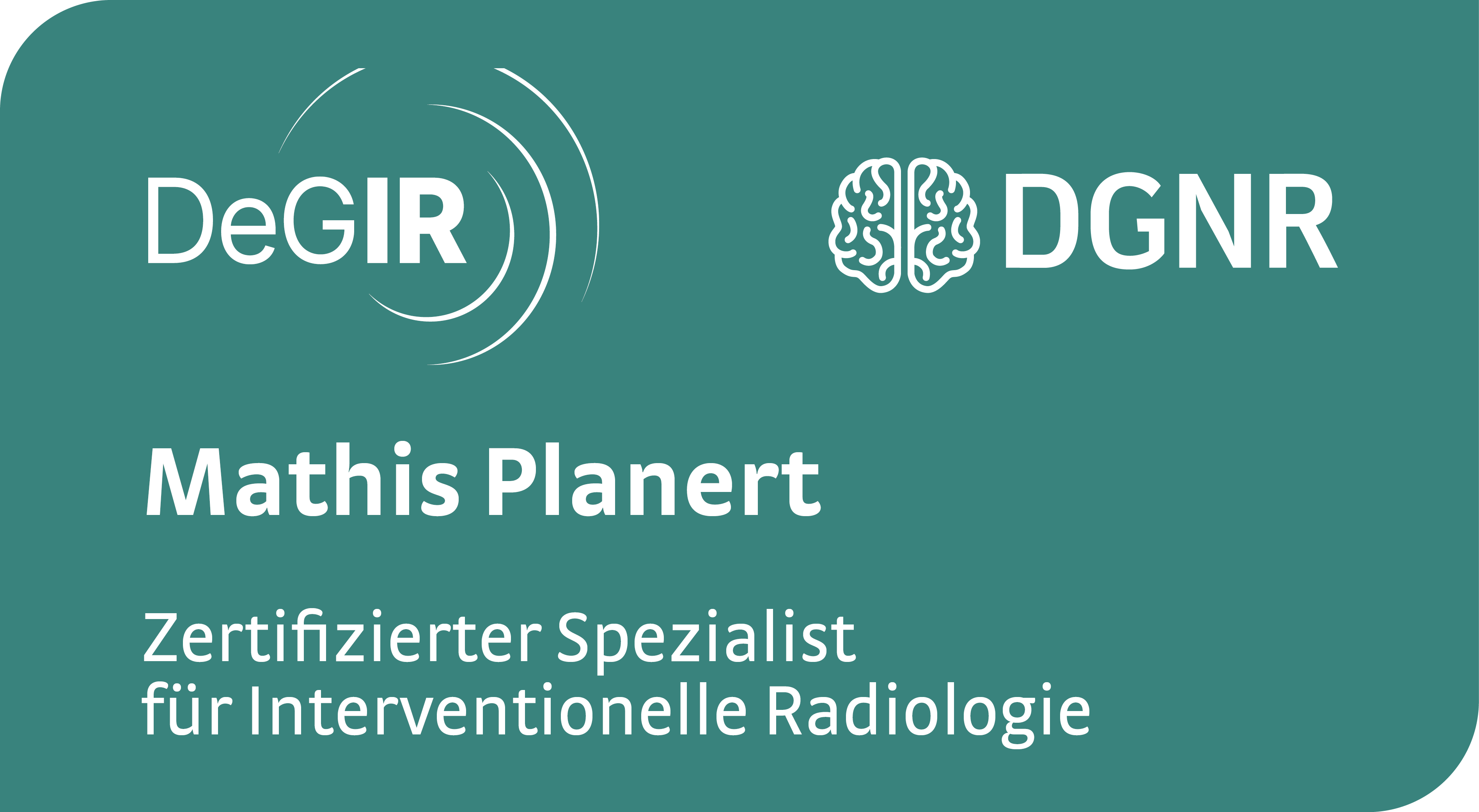 Zertifikat inverventionelle Radiologie und Neuroradiologie
